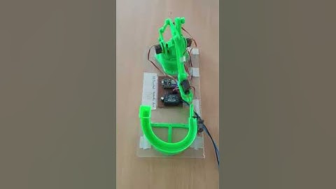 3D printed industrial automation model for pick and place operation developed by UEM Jaipur students