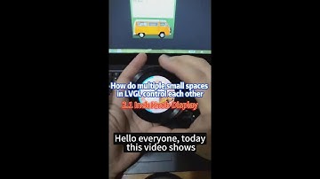 ESP32 S3 2.1 inch Smart Knob Display shows Widget and UI developed with LVGL and Arduino platform