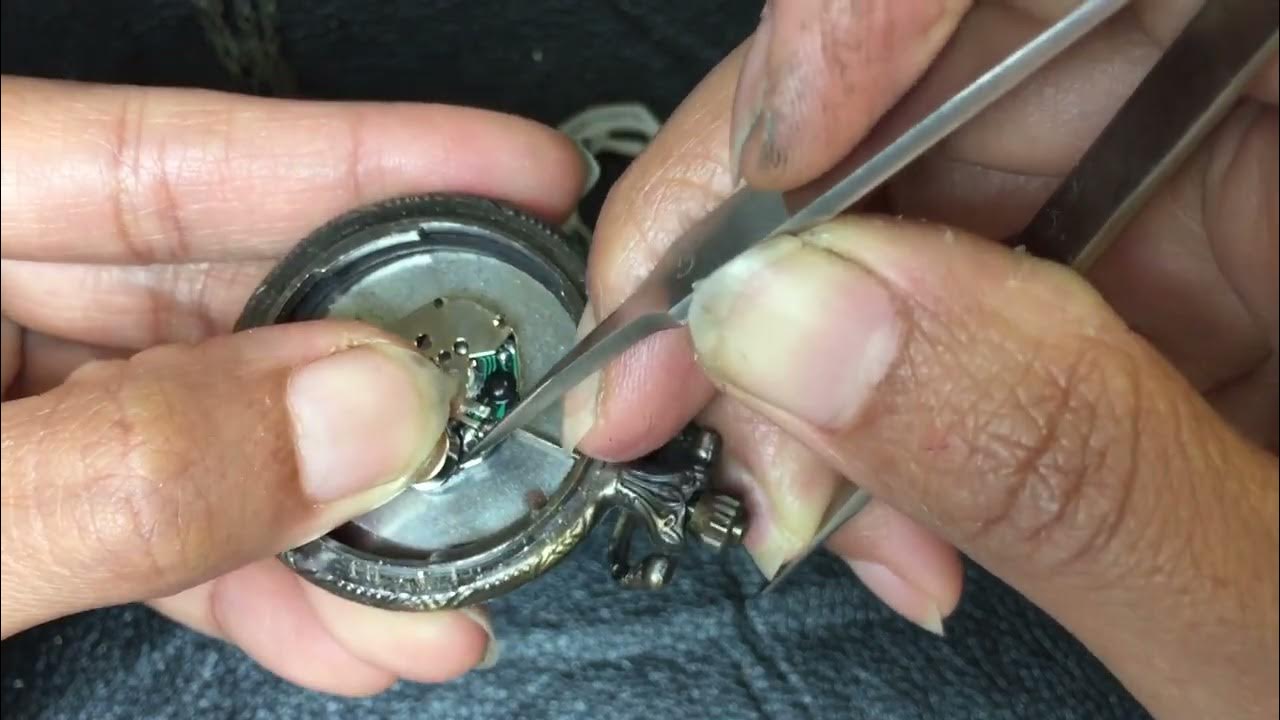 Changing a pocket watch battery YouTube