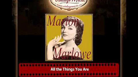 Marion Marlowe  All the Things You Are