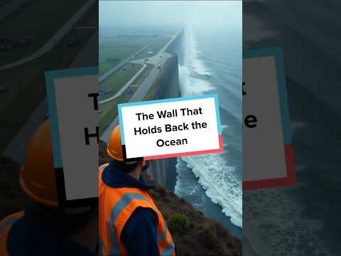 The Wall That Holds Back The Ocean Netherlands Genius Sea Defense