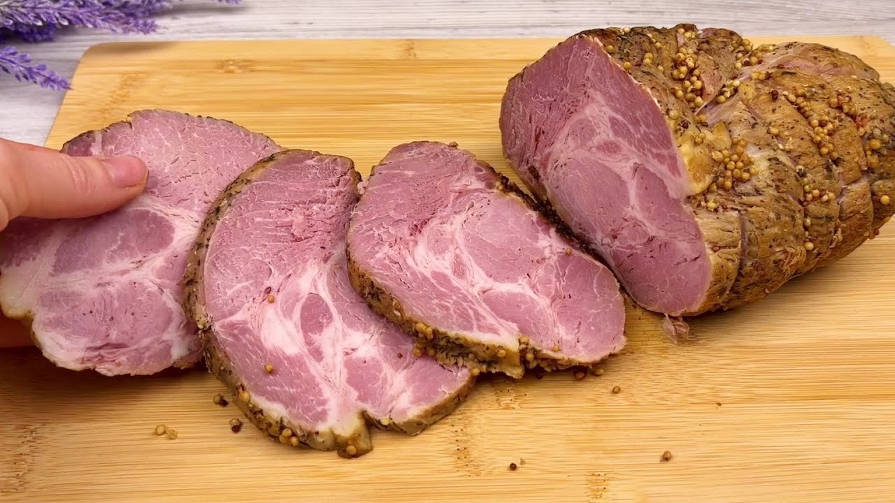 Буженина из свиной шеи запечённая в духовке. Вы навсегда забудете о магазинном беконе!