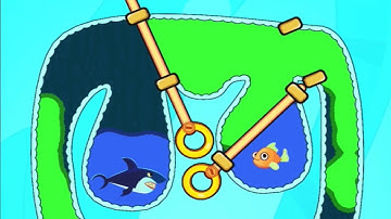 Perfect Level #15 - Save The Fish - Pull the Pin Gameplay All Levels Walkthrough Games Android Ios