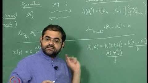 Mod-04 Lec-09 The Ring of Polynomial Functions on an Affine Variety