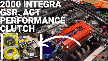 ACT Clutch and Flywheel install, 2000 Integra Gsr build. Part:1