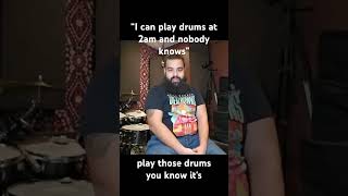 I can play drums at 2am and nobody knows. #drummer #soundproofing #homerecordingstudio