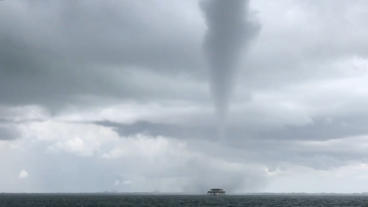 Watch this waterspout form near Key Biscayne YouTube