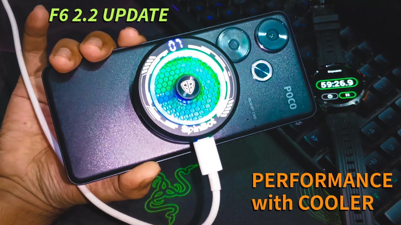 F6 2.2 PERFORMANCE TEST WITH SPINEBOT MAG V1 COOLER