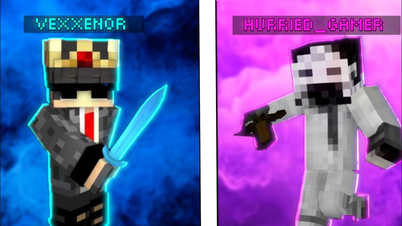 Today I accepted a Minecraft PvP challenge from Hurried Gamer. Ft. @Hurriedgamer 