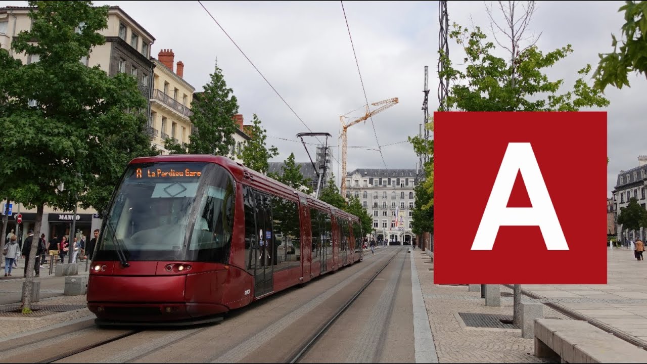 Translohr STE 4 N°3 - Ligne Tram A entre Collège A. Camus et Les Vergnes - Réseau T2C - Clermont-Frd