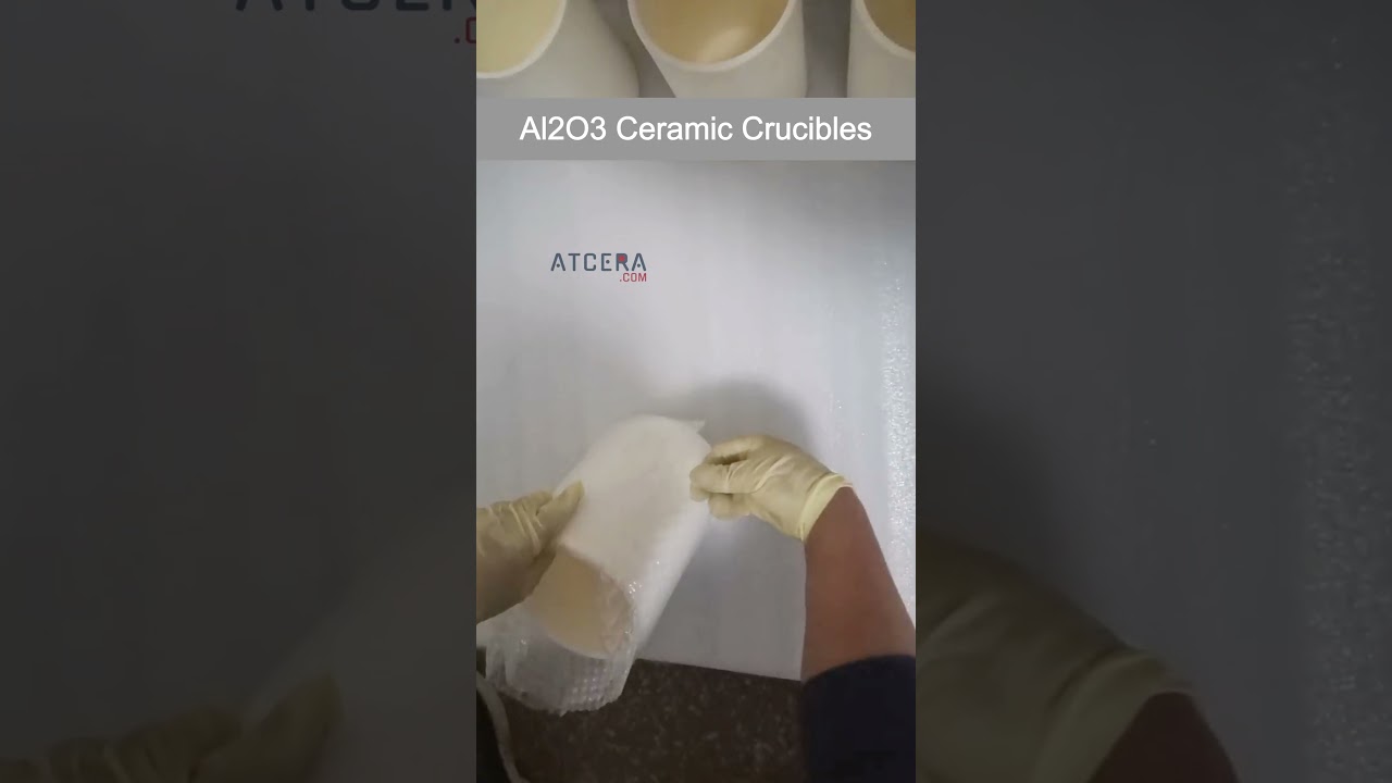 Industrial-Grade Al2O3 Ceramic Crucibles