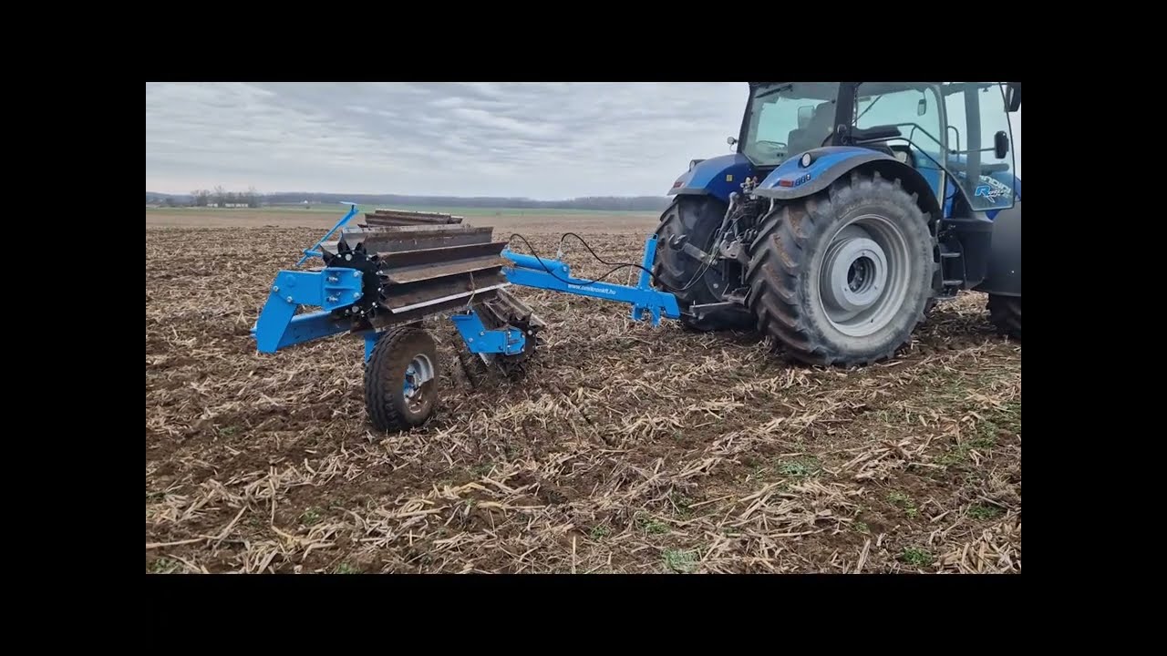 Omikron száraprító henger cirok tarlón