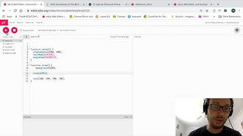 p5.js Tutorial - Recreating Hip Hop Google Doodle part 1: Using rotate() function to spin record