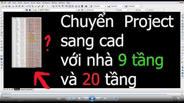 Chuyển project sang autocad với dự án nhà nhiều tầng