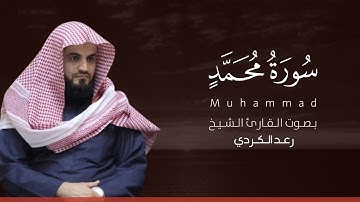 سورة محمد كاملة القارئ رعد الكردي | Surat Muhammed