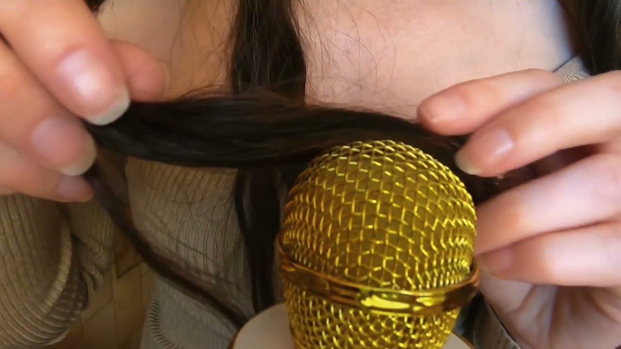 ASMR Hair Sounds on Mic 💇‍♀️💤 | ASMR Mic Scratching with Hair 🌙✨