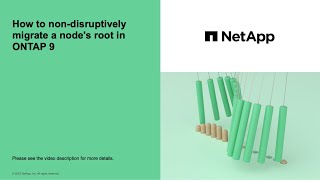 How to non-disruptively migrate a node's root volume onto new disks in ONTAP 9 | NetApp KB
