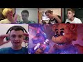 FNAF SONG - Creepin' Towards the Door Remix/Cover | FNAF LYRIC VIDEO [REACTION MASH-UP]