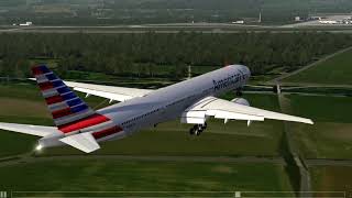 American Airlines 777-300ER lands at Zurich Airport - Aerofly FS 2
