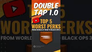 Top 5 WORST PERKS In Cod Zombies. (WAW-BO3) #shorts