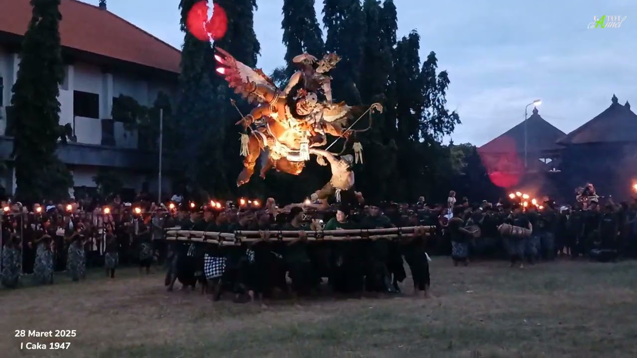 Parade Ogoh Ogoh Kegiatan Dari Sabha Yowana Lan Dresta Loka Desa Adat Ungasan I Caka 1947