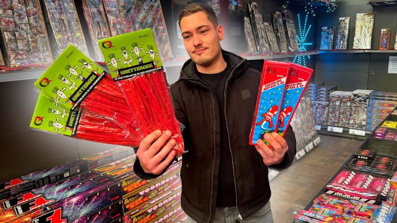 DIT TUINCENTRUM VERKOOPT MEGA VEEL VUURWERK MET KORTING!