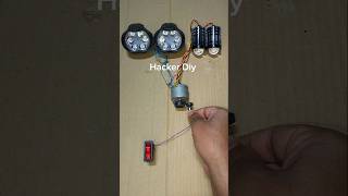 Powering Two Bike Fog Light and Two Bike Headlight With Drone Motor #dcmotor #tech #shorts