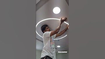 flexible profile light installation design and house electrical wiring complete 💯✅