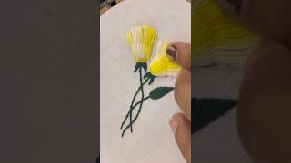 Simple embroidery pattern with fork #art #diy #embroidery