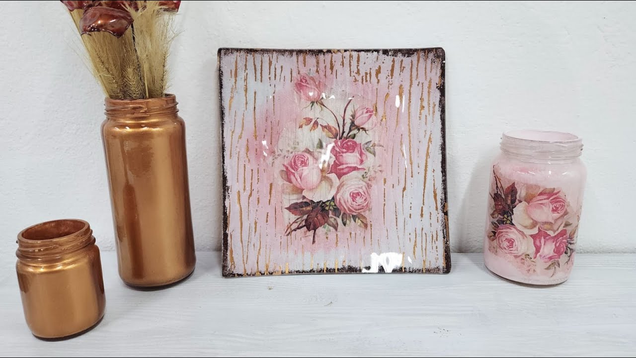Decoupage Invertido sobre PLATO DE VIDRIO | Decoración | Nina Druetta