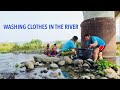 WE WASHED OUR CLOTHES IN THE RIVER