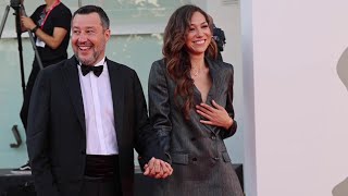 Matteo Salvini a Venezia 79: il bacio sul red carpet con la fidanzata Francesca Verdini