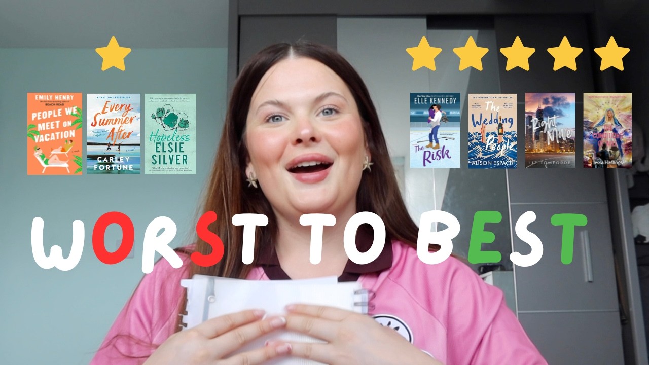 ranking EVERY SINGLE book i've read so far this year (might be a tad controversial......)