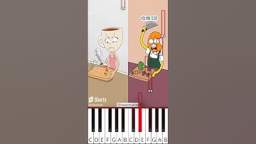 Bro hates veggies 💀 COMPLETE EDITION | Brainrot Animation (@tieanimation) - Octave Piano Tutorial