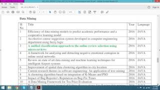 ME/ MTECH  IEEE 2016-2017 Java & Matlab project titles