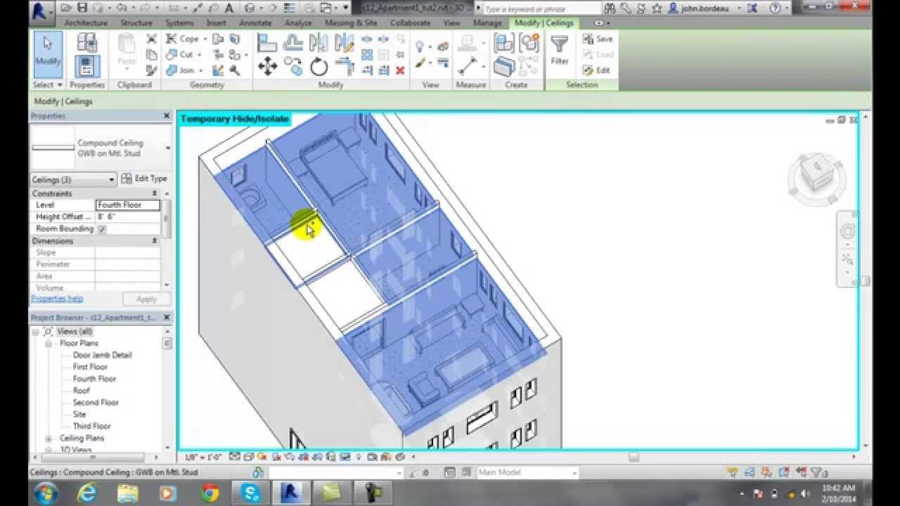 Revit 0629 Using the Temporary Hide Isolate Tool YouTube