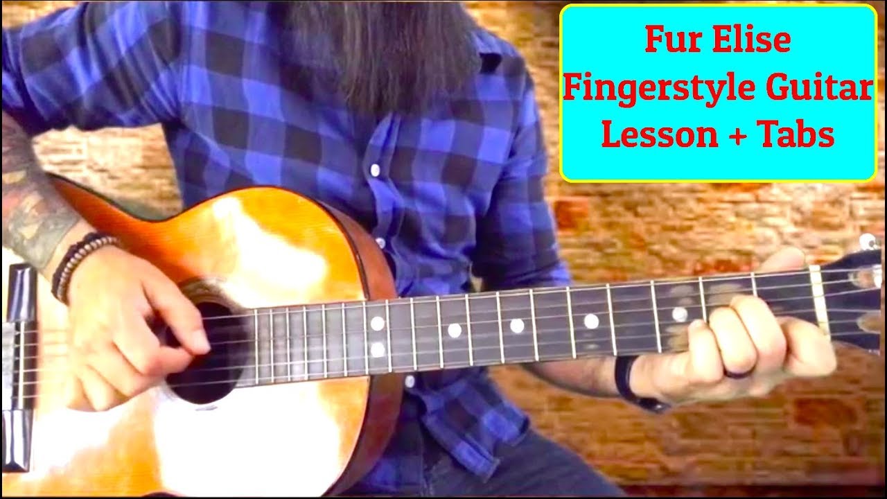 Fur Elise Fingerstyle Guitar Tutorial(Easy) + Tabs - YouTube