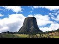 Devils tower national monument wyoming  usa  time lapse xiaomi mi 4k action camera