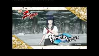 Naruto Storm 3 School Hinata vs. Ino, Sasuke, Kakashi, Sakura, Naruto & Tsunade (School/Swimsuit)
