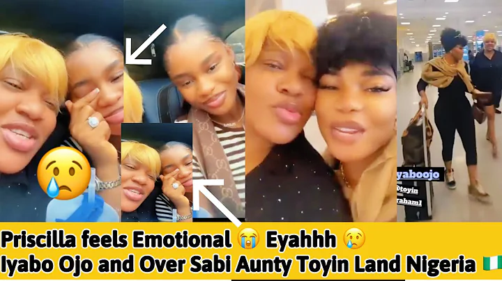 Queen mother and oversabi aunty (toyinAbraham) is back in Nigeria, Priscilla is so strong Toyin says