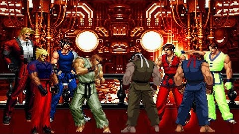 [KOF Mugen] Memorial | Masters Team vs Kim & Ryu Team [ 4vs4 ]