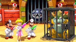Mario Party Series All 1VS3 Minigames Showdown - Mario &amp; Peach &amp; Luigi VS Bowser (Master CPU)