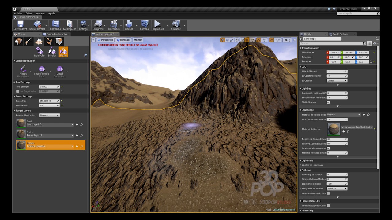 M2 | 06/13 | Pintando el Terreno | Curso LEGENDARIO de UNREAL ENGINE ...