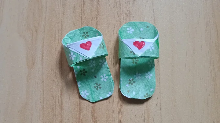 DIY Mini Paper Slippers / Paper Crafts for School / easy kids craft
