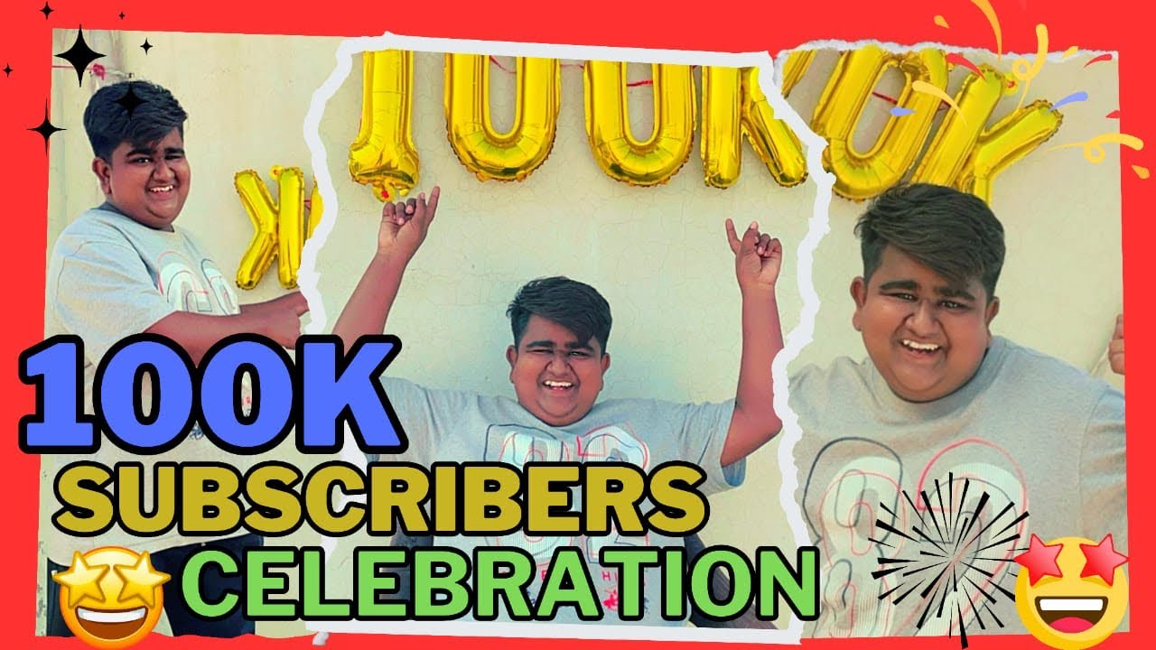 100k Subscribers Celebration With Bacha party 🥳 ️ YouTube