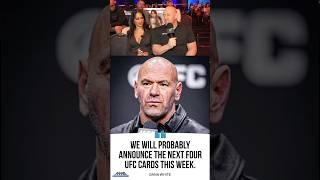 Dana White tells Nina Drama he will announce the next 4 UFC events and fights this week 👀🏆