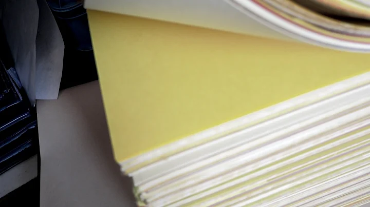 Fanning through a stack of Awagami Washi Papers
