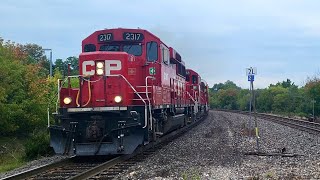 LOCAL EMD POWER! CP 2317, 2269, and 2207 on CP 3-H88 at Streetsville! 9/13/2025