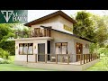 SMALL HOUSE DESIGN | PINOY HOUSE PLAN 3-BEDROOM 11.6X9.6 METERS