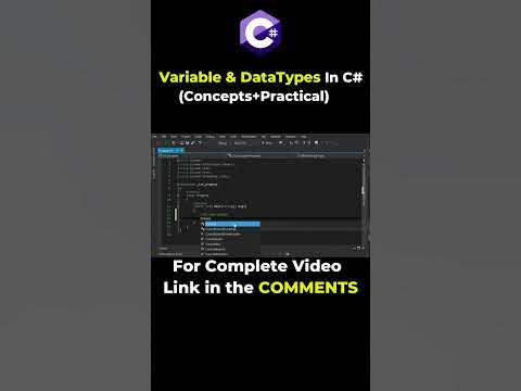 variable and data types in c-sharp programming | Hindi/Urdu | For ...